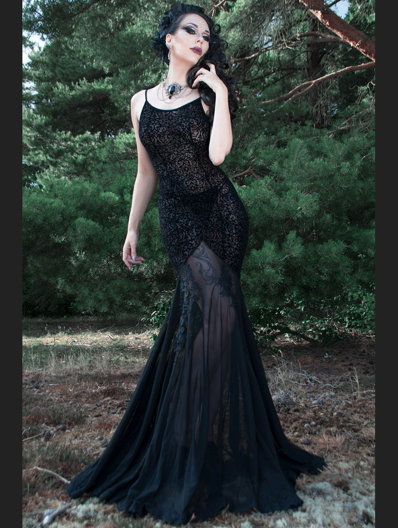 gothic mermaid dress